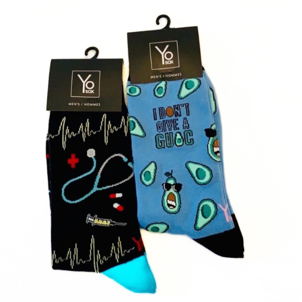 Yo Sox Men’s Novelty Crew Socks